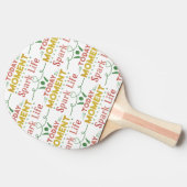 今日の瞬間、スパークライフトートバッグ 卓球ラケット (横)