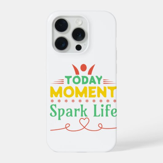 今日の瞬間、人生に火花を iPhoneケース (裏面)