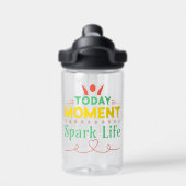 今日の瞬間、Spark Life ウォーターボトル (背面)