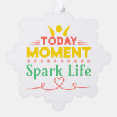 今日の瞬間、Spark Life オーナメントカード (裏面)