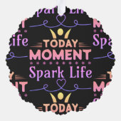 今日の瞬間、Spark Life オーナメントカード (裏面)