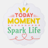 今日の瞬間、Spark Life オーナメントカード (裏面)
