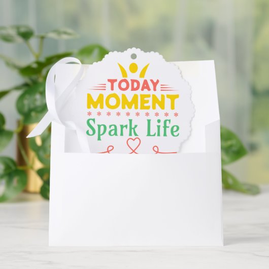 今日の瞬間、Spark Life オーナメントカード (封筒)