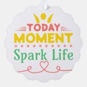 今日の瞬間、Spark Life オーナメントカード (裏面)