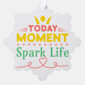 今日の瞬間、Spark Life オーナメントカード (裏面)