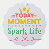 今日の瞬間、Spark Life オーナメントカード (裏面)