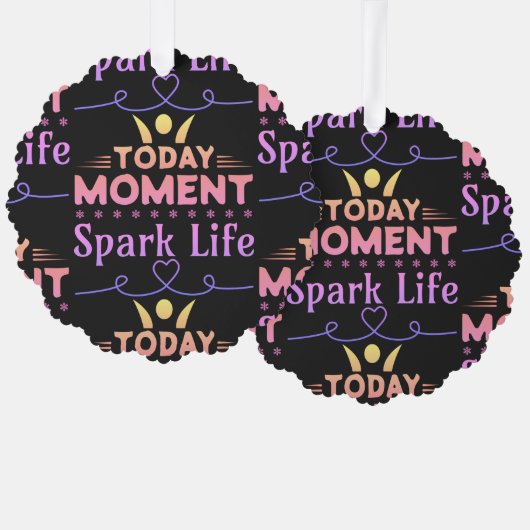 今日の瞬間、Spark Life オーナメントカード (正面/裏面)