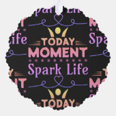今日の瞬間、Spark Life オーナメントカード (裏面)