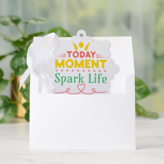 今日の瞬間、Spark Life オーナメントカード (封筒)