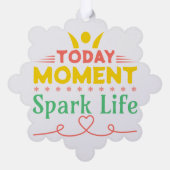 今日の瞬間、Spark Life オーナメントカード (裏面)