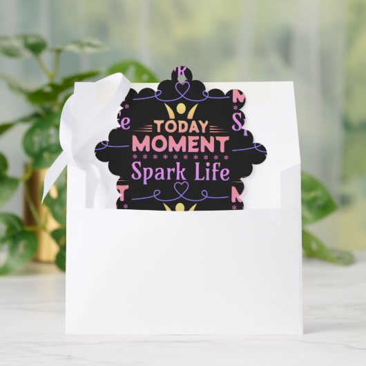 今日の瞬間、Spark Life オーナメントカード (封筒)