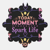 今日の瞬間、Spark Life オーナメントカード (裏面)