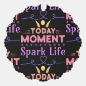 今日の瞬間、Spark Life オーナメントカード (裏面)