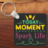 今日の瞬間、Spark Life キーホルダー (正面)
