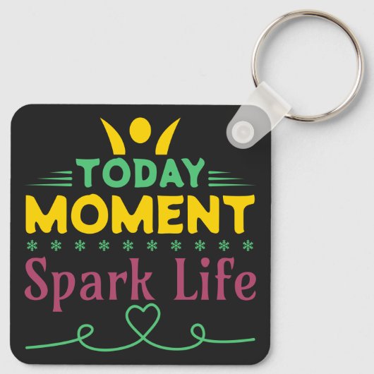 今日の瞬間、Spark Life キーホルダー (裏面)