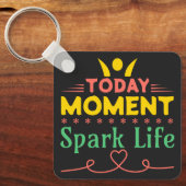 今日の瞬間、Spark Life キーホルダー (正面)