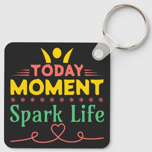 今日の瞬間、Spark Life キーホルダー (裏面)