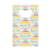 今日の瞬間、Spark Life クレジットカード栓抜き (裏面)