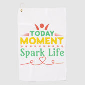 今日の瞬間、Spark Life ゴルフタオル (正面)