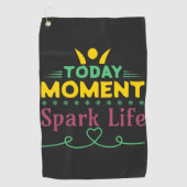 今日の瞬間、Spark Life ゴルフタオル (正面)