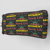 今日の瞬間、Spark Life ゴルフヘッドカバー (正面)