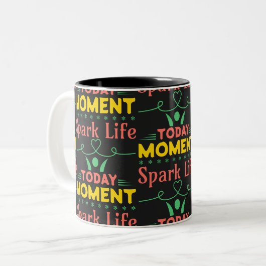 今日の瞬間、Spark Life ツートーンマグカップ (正面左)