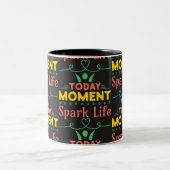 今日の瞬間、Spark Life ツートーンマグカップ (中央)