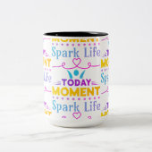 今日の瞬間、Spark Life ツートーンマグカップ (中央)
