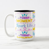今日の瞬間、Spark Life ツートーンマグカップ (左)