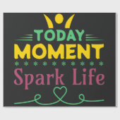 今日の瞬間、Spark Life ラッピングペーパー (フラット)