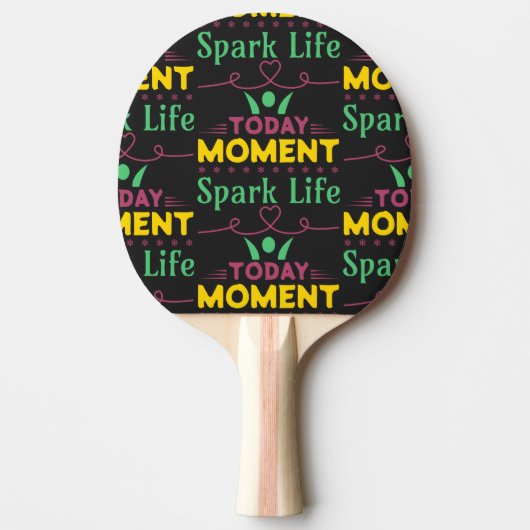 今日の瞬間、Spark Life 卓球ラケット (正面)
