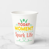 今日の瞬間、Spark Life 紙コップ (正面)
