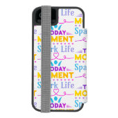 今日の瞬間、Spark Life Incipio iPhoneウォレットケース (フォリオ裏面)