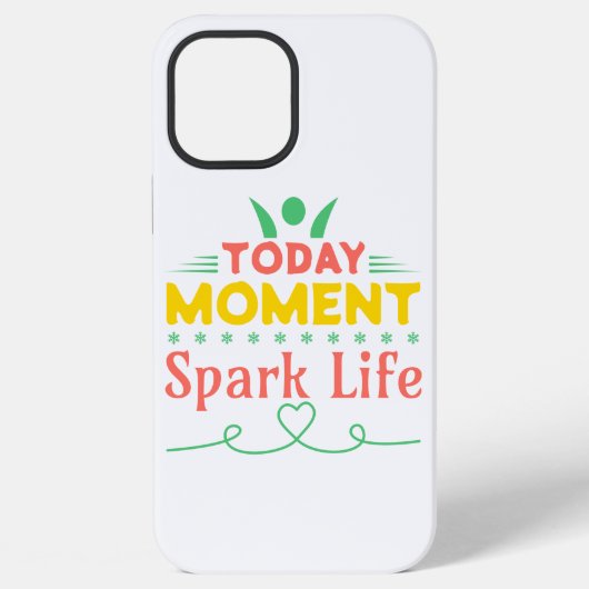 今日の瞬間、Spark Life iPhoneケース (裏面)