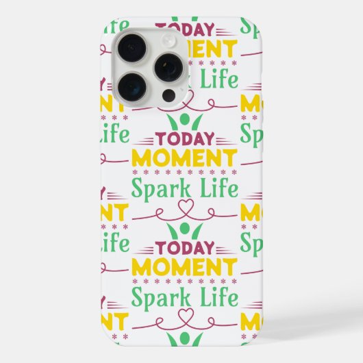 今日の瞬間、Spark Life iPhoneケース (裏面)