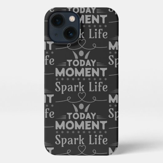 今日の瞬間、Spark Life iPhoneケース (裏面)