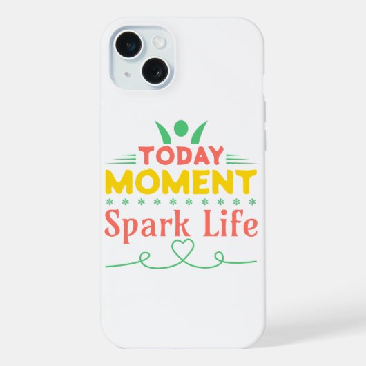今日の瞬間、Spark Life iPhoneケース (裏面)