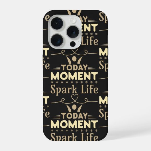 今日の瞬間、Spark Life iPhoneケース (裏面)