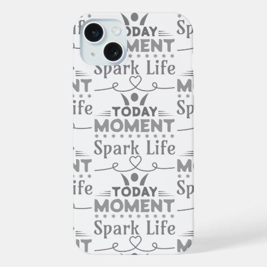 今日の瞬間、Spark Life iPhoneケース (裏面)