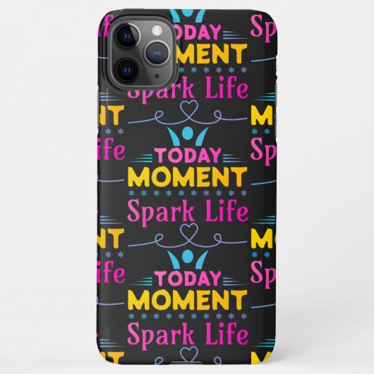 今日の瞬間、Spark Life iPhoneケース (裏面)
