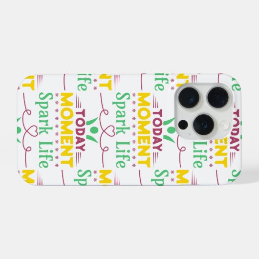 今日の瞬間、Spark Life iPhoneケース (裏面横)