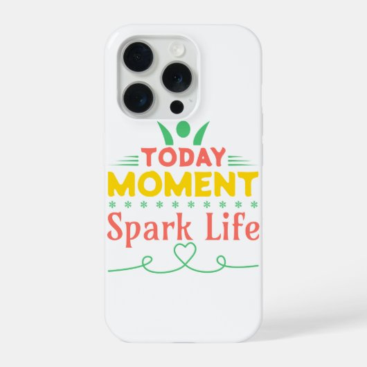 今日の瞬間、Spark Life iPhoneケース (裏面)