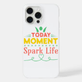 今日の瞬間、Spark Life iPhoneケース (裏面)