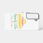 今日の瞬間、Spark Life Samsung Galaxyケース (裏面横)
