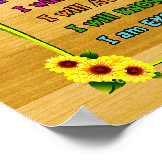 今日の社業は一日素晴らしだやる気を起こさせる ポスター (角)