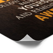 今日の社業は良い日だやる気を起こさせる ポスター (角)