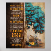 今日の社業は良い日だやる気を起こさせる ポスター (正面)