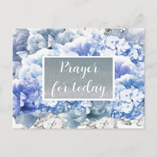 今日の祈りの言葉聖なる書物、 経典フェイクグリッターはがき シーズンポストカード (正面)