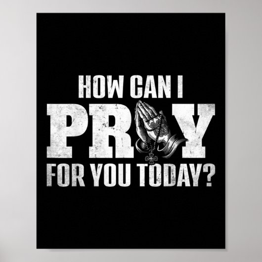 今日の祈デザインクリスチャンの為に祈は ポスター (正面)