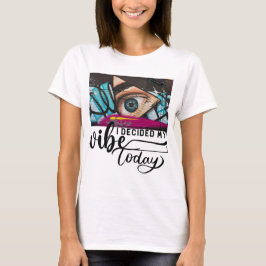 今日の私のバイブスTシャツ 女性用 Tシャツ